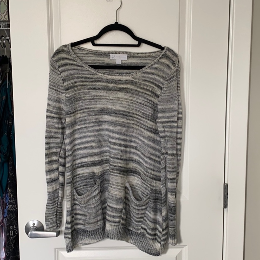 Light striped sweater - perfect for leggings!